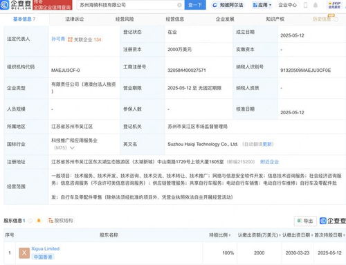 美團在蘇州成立海騎科技新公司，深化信息技術咨詢服務布局